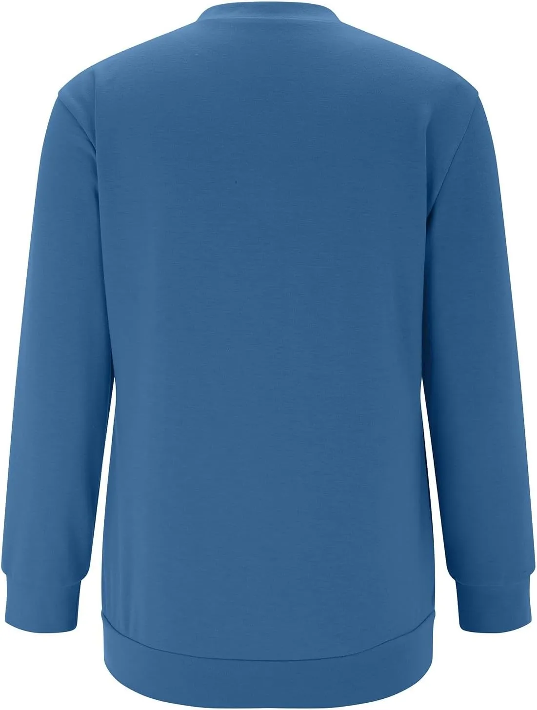 2023 Fall Womens Solid Color Sporty Sweatshirt Casual Loose Crew Neck Long Sleeve Pullovers Crewneck Long Sleeve Shirts