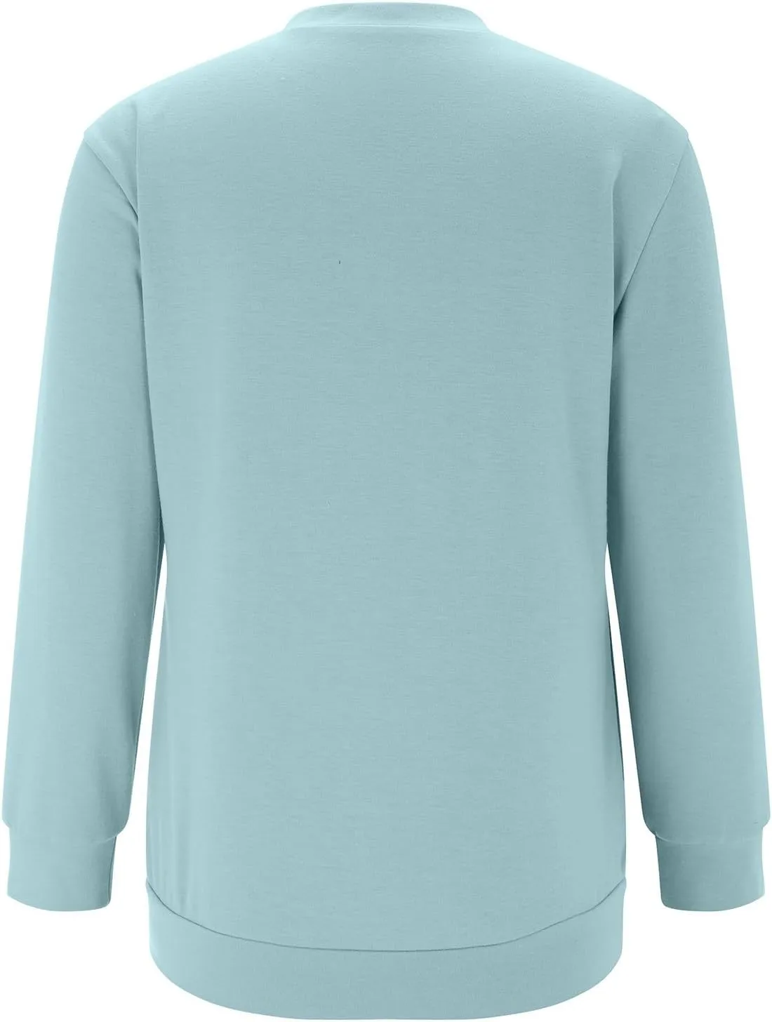 2023 Fall Womens Solid Color Sporty Sweatshirt Casual Loose Crew Neck Long Sleeve Pullovers Crewneck Long Sleeve Shirts