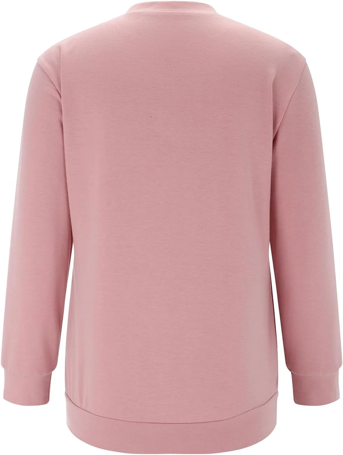2023 Fall Womens Solid Color Sporty Sweatshirt Casual Loose Crew Neck Long Sleeve Pullovers Crewneck Long Sleeve Shirts