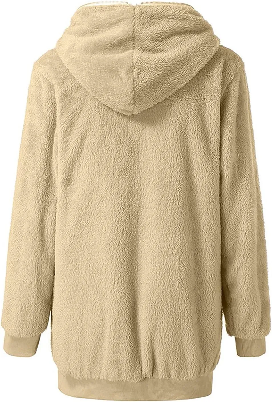 5665 Women Teen Girls Teddy Jackets Zip Hoodie Quilted Lightweight Wool Blend Fleece Sherpa Winter Trench Coats Outerwear