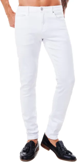 ABSECAI Mens Jeans Pants Skinny Slim Fit Comfy Fashion Denim Stretch Fit