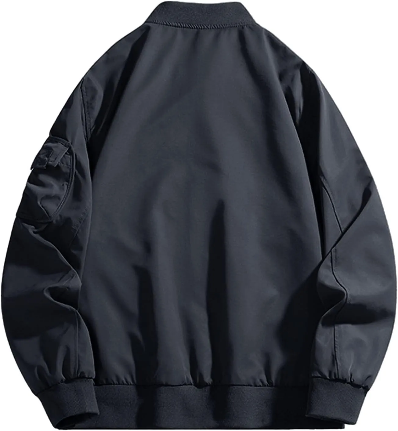Akklian Men's Softshell Bomber Jacket Fleece Lined Tactical Military Jacket Lightweight Water-Resistant Winter Windbreaker