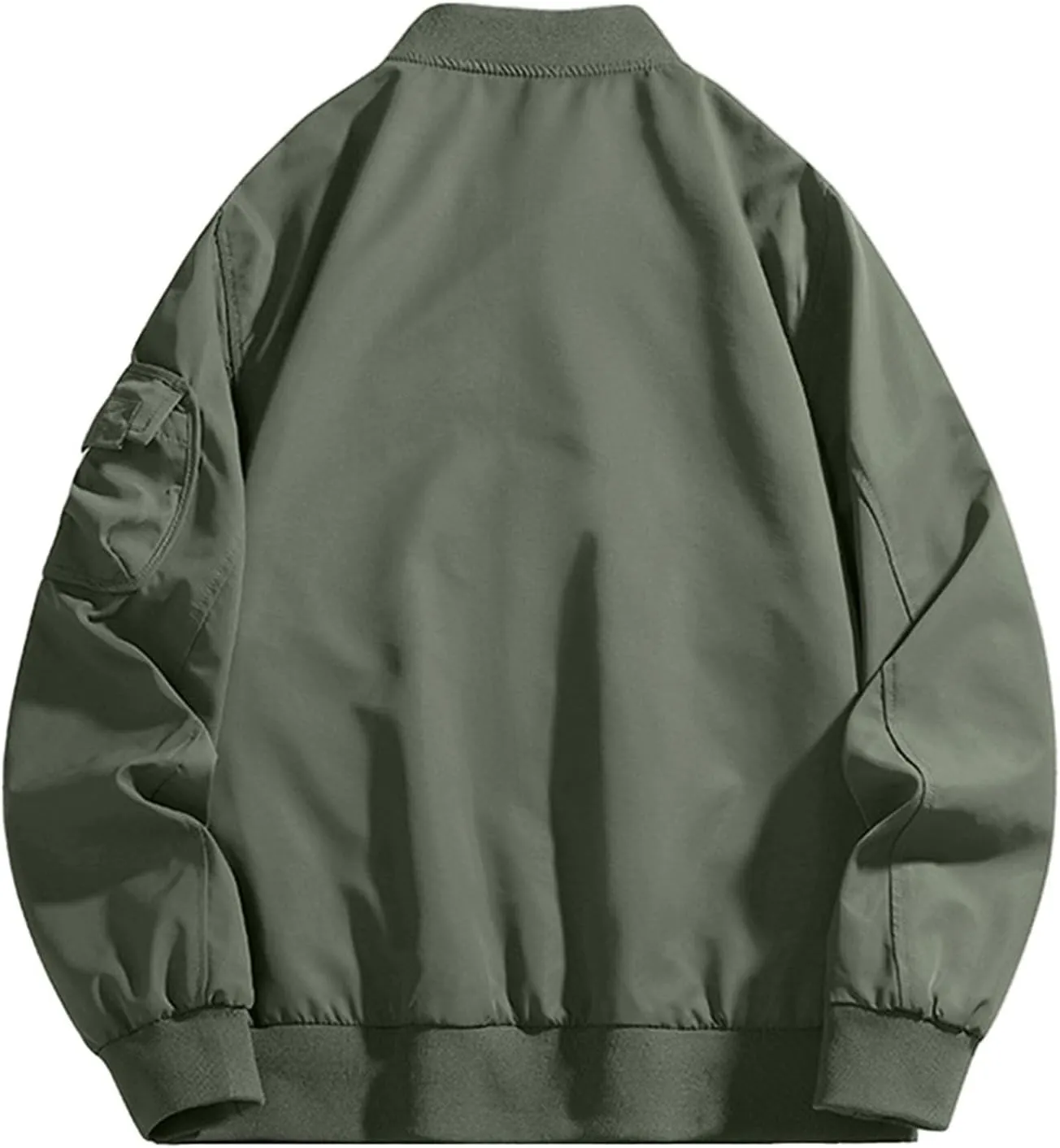 Akklian Men's Softshell Bomber Jacket Fleece Lined Tactical Military Jacket Lightweight Water-Resistant Winter Windbreaker