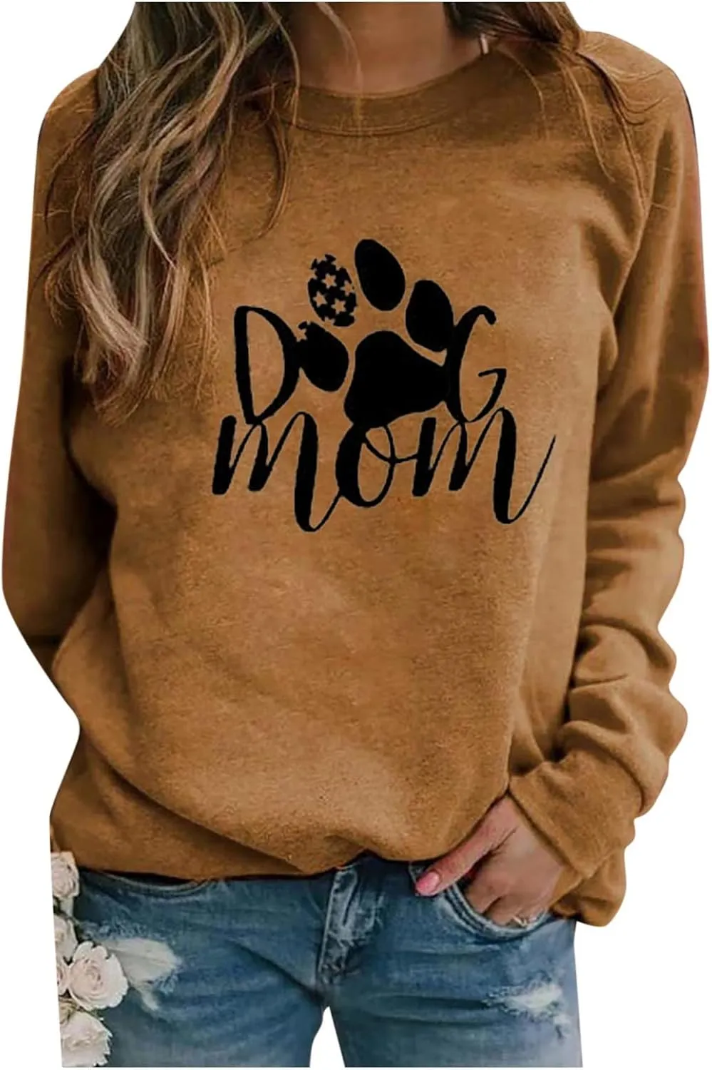 All I Need is Coffee and My Dog Sweatshirts for Women Loose Fit Graphic Funny with Saying Crewneck Long Sleeve Shirts