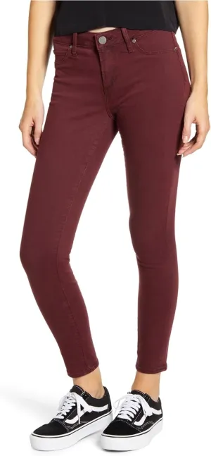 Articles of Society Womens Sarah Skinny Fit Jeans, Red, 27