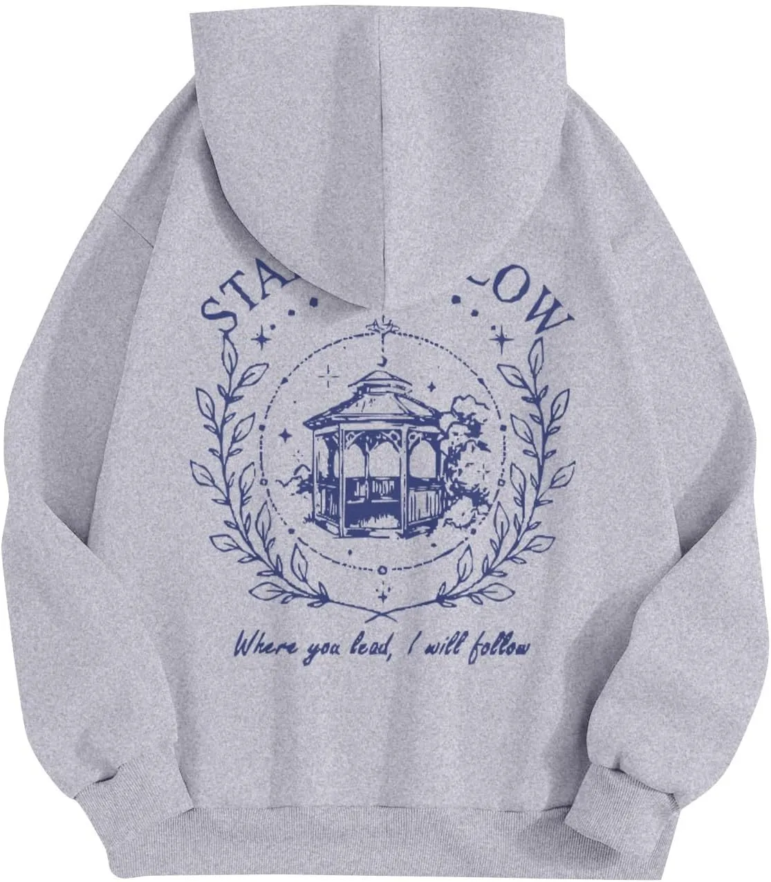 Azeralia Hoodies for Women Long Sleeve Crewneck Sweatshirt Printed Casual Pullover Autumn Daily Comfortable Top