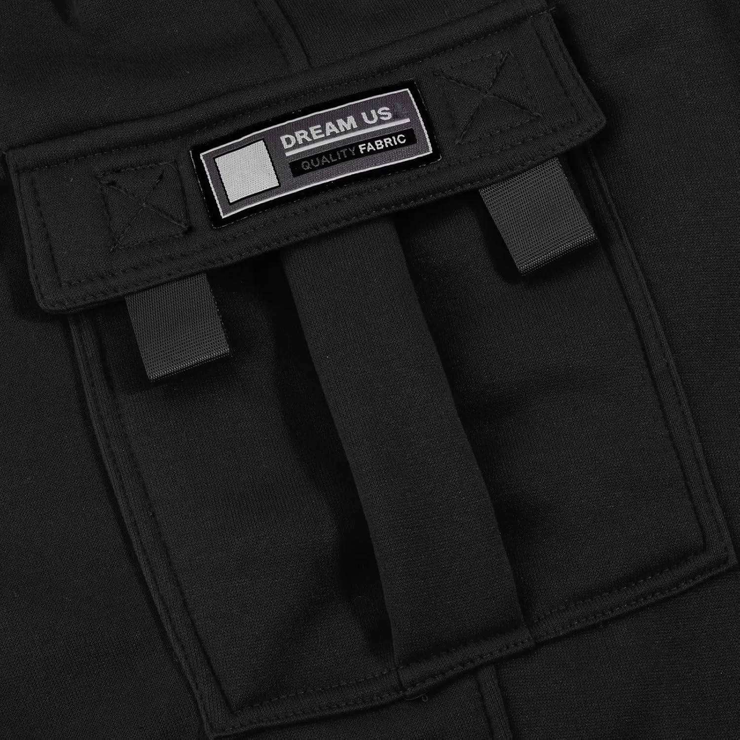 Baggy Sweatpants for Men with Relaxed Fit Drawstring Waist Cargo Pants Casual Adjustable Hem Joggers with Pockets