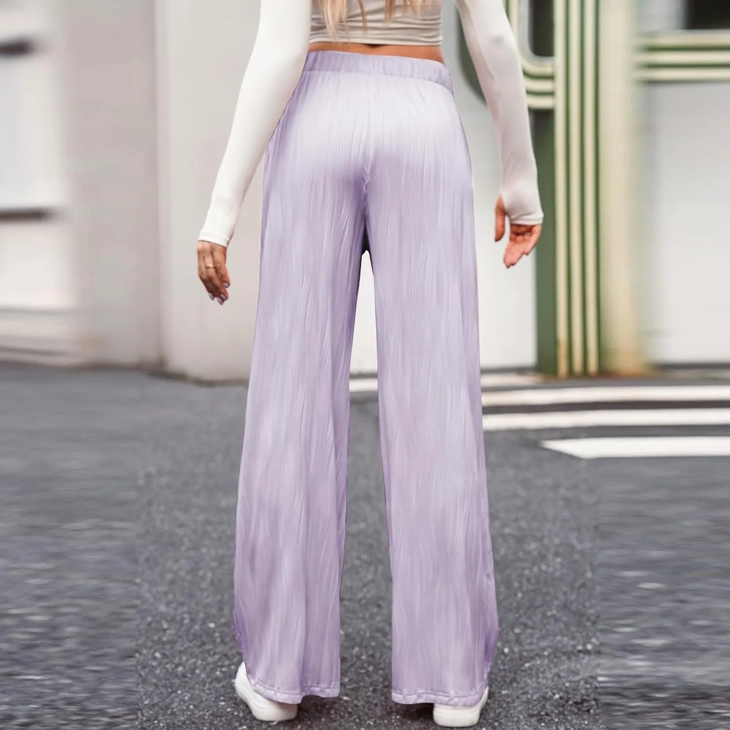 Baggy Sweatpants for Women Jogger Pant High Waisted Drawstring Waist Wide Leg Lounge Joggers Bottoms Sweat Pants