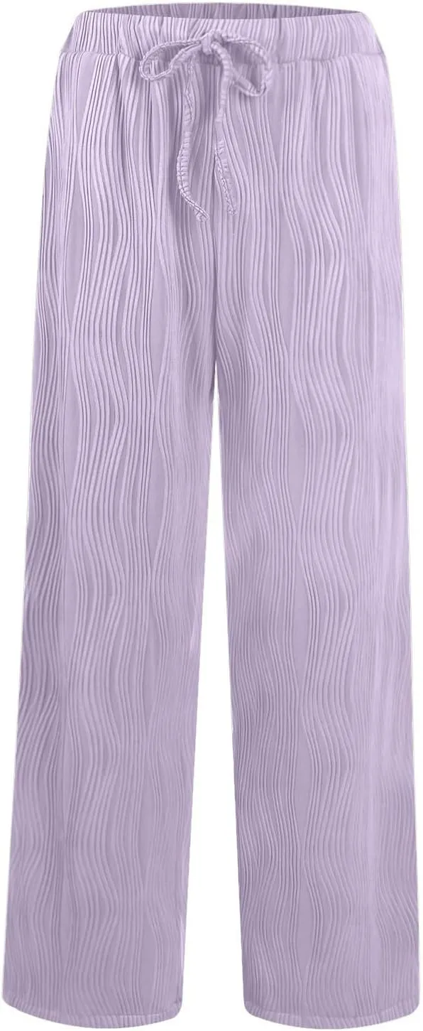Baggy Sweatpants for Women Jogger Pant High Waisted Drawstring Waist Wide Leg Lounge Joggers Bottoms Sweat Pants