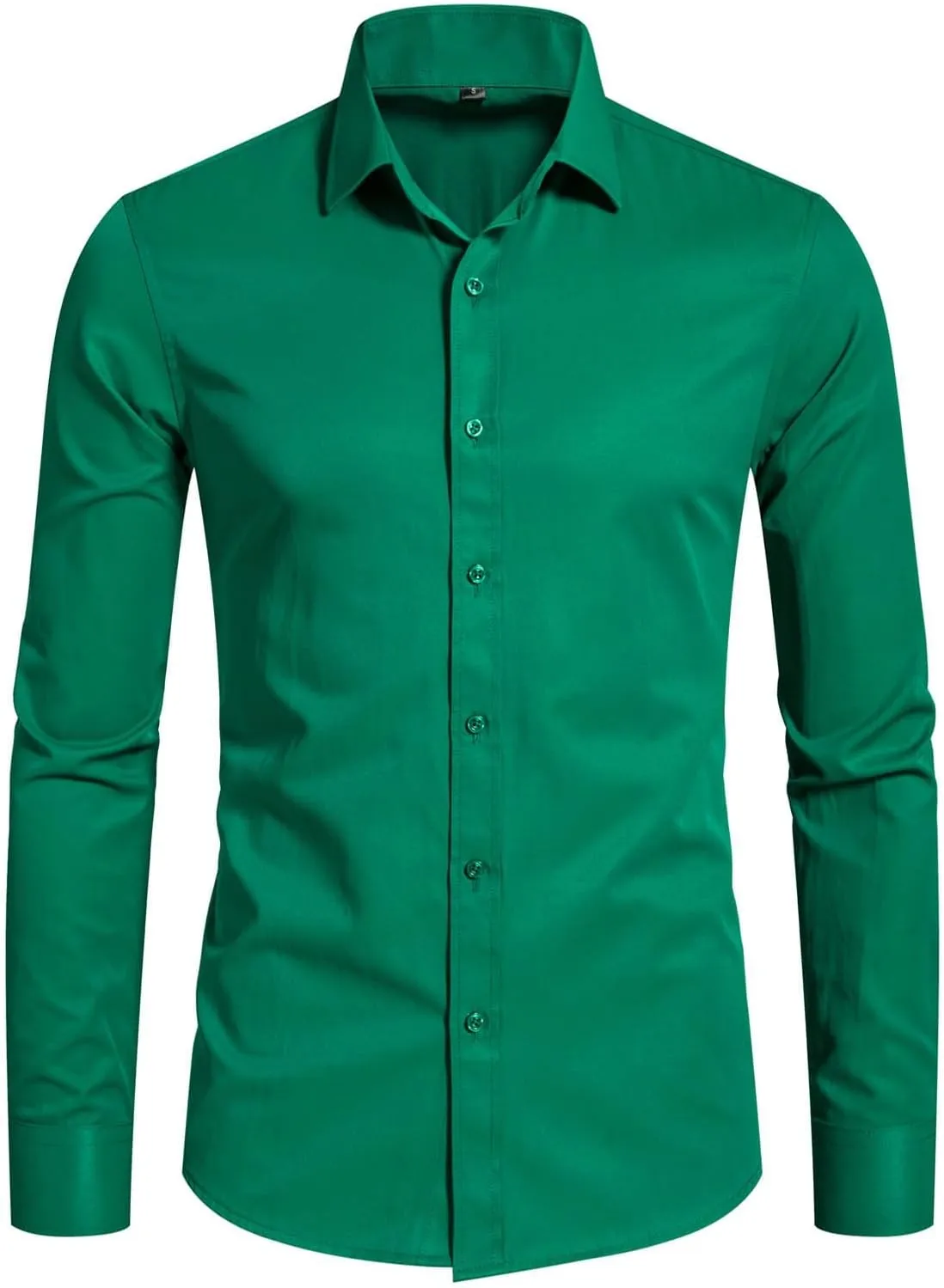 BEILU Stretch Mens Slim Fit Dress Shirts Formal Long Sleeve Button Down Shirts