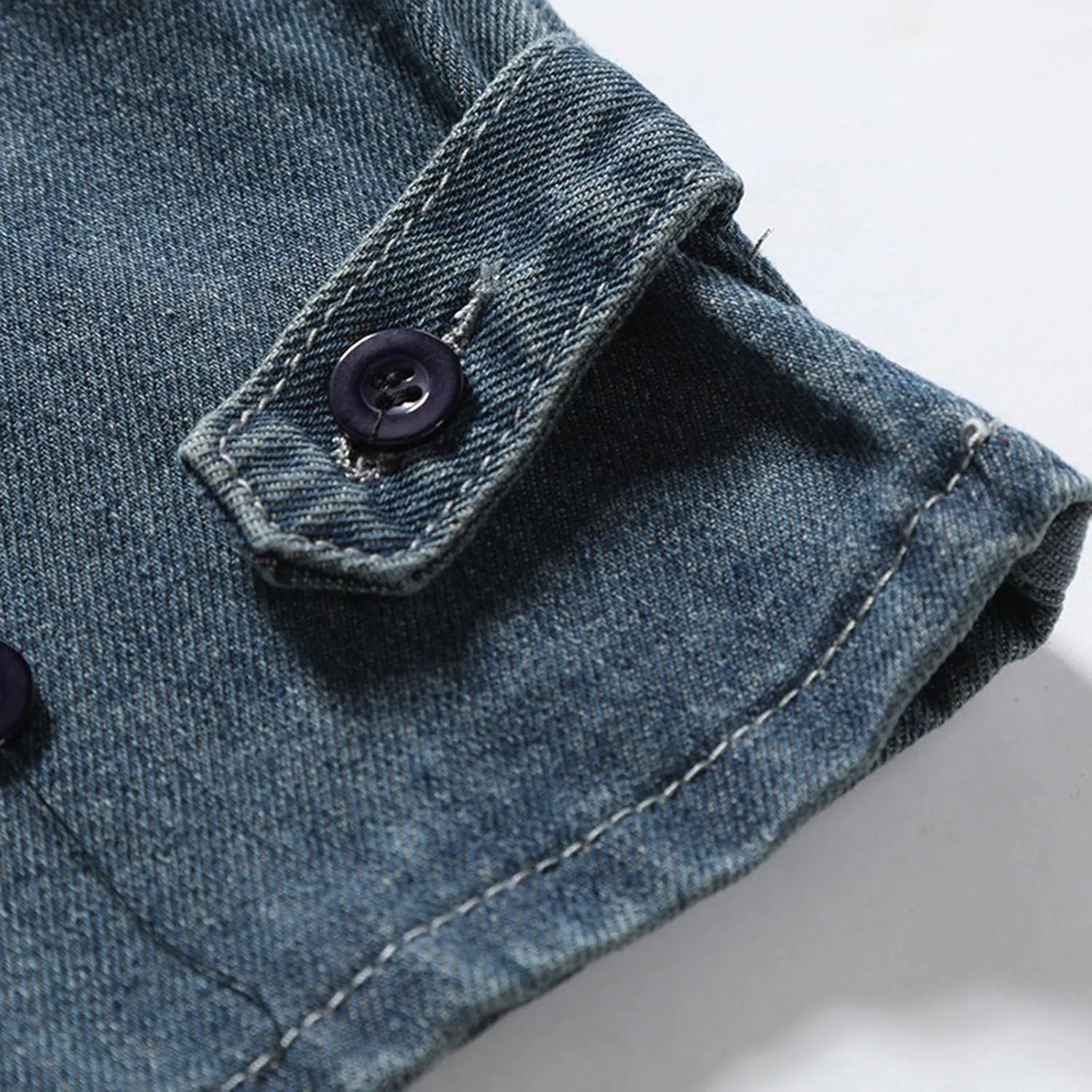 Bidobibo Jeans for Men Slim Fit Destroyed Distressed Taper Zipper Pants with Holes Distressed Tapered Jeans Skinny Jeans