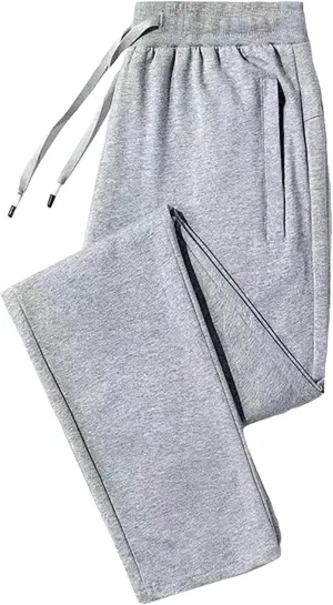 BIFUTON Fleece Lined Pants Men,Men's Winter Fleece Pants Sherpa Lined Sweatpants Drawstring Athletic Jogger Pants with Pocket