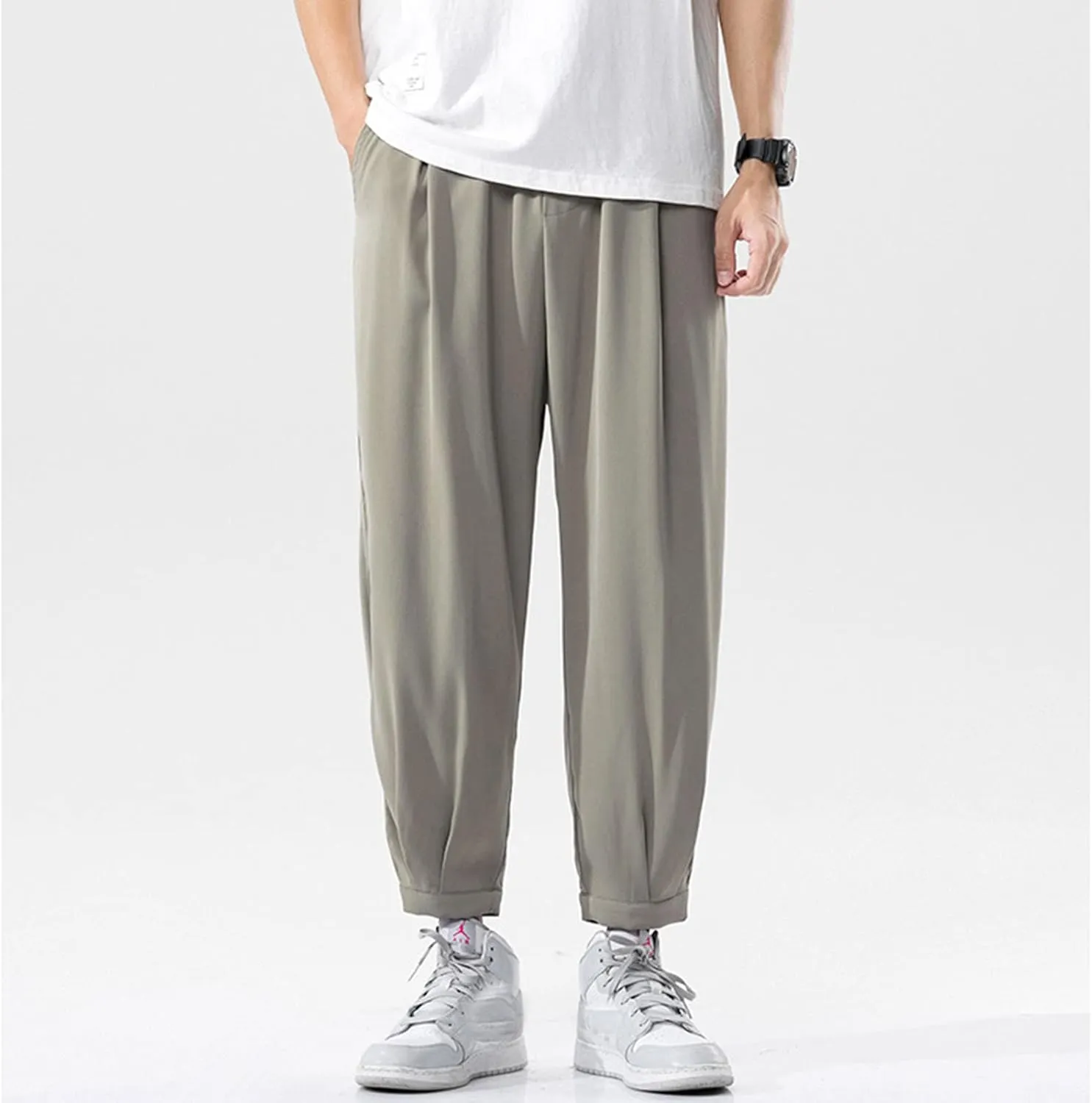 Big and Tall Sweatpants for Men Casual Silver Bottoms Hip Hop Fluorescent Dance Party Festival Night Sport Trousers