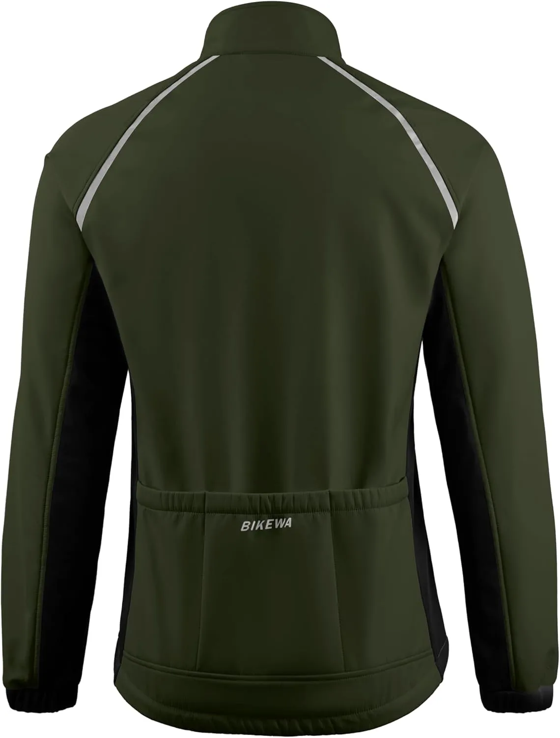 Bikewa Men's Winter Cycling Jackets Thermal Warm Water Resistant Bike Running Windproof Jacket