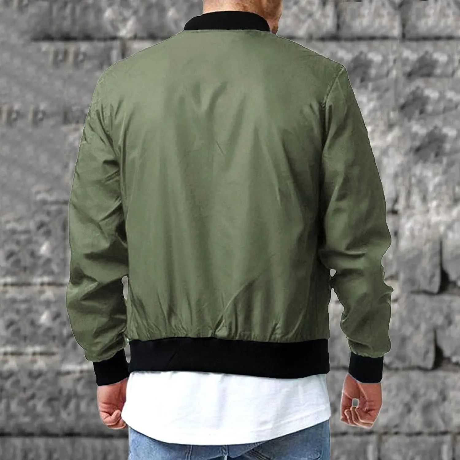 Bomber Jacket Men Mens Bomber Jacket Lightweight Slim Fit Softshell Windbreaker