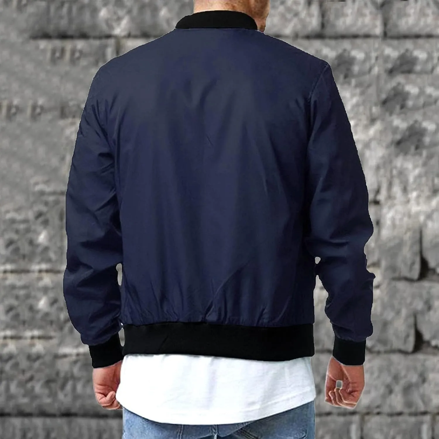 Bomber Jacket Men Mens Bomber Jacket Lightweight Slim Fit Softshell Windbreaker