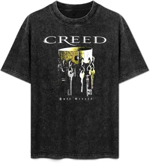 Breathable Retro Oversized Cotton T-Shirts Trendy Distressed Crew Neck Tops
