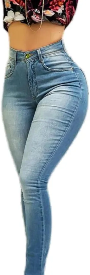 Butt Lifting Curvy Jeans for Womens High Waisted Stretch Skinny Denim Pants Slim Fit Legging Jeans Trousers