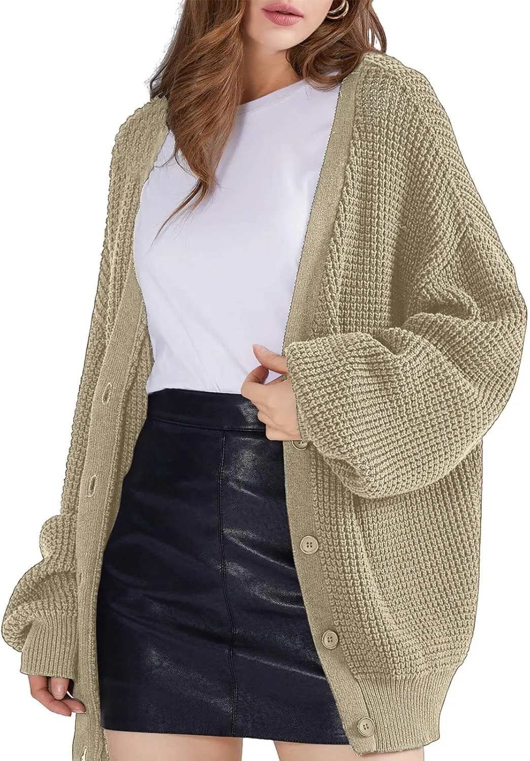Button Down Sweaters for Women Funny Button Sweaters Lightweight Short Sleeve Knitted Vest Family Trendy Cardigan
