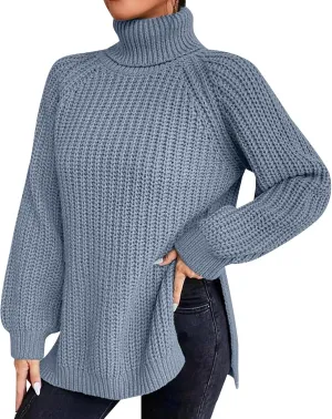 Cable Knit Sweater Women Turtleneck Long Sleeve Plus Size Tops Fashion 2023 Fall Sweatshirt Casual Lightweight Pullover