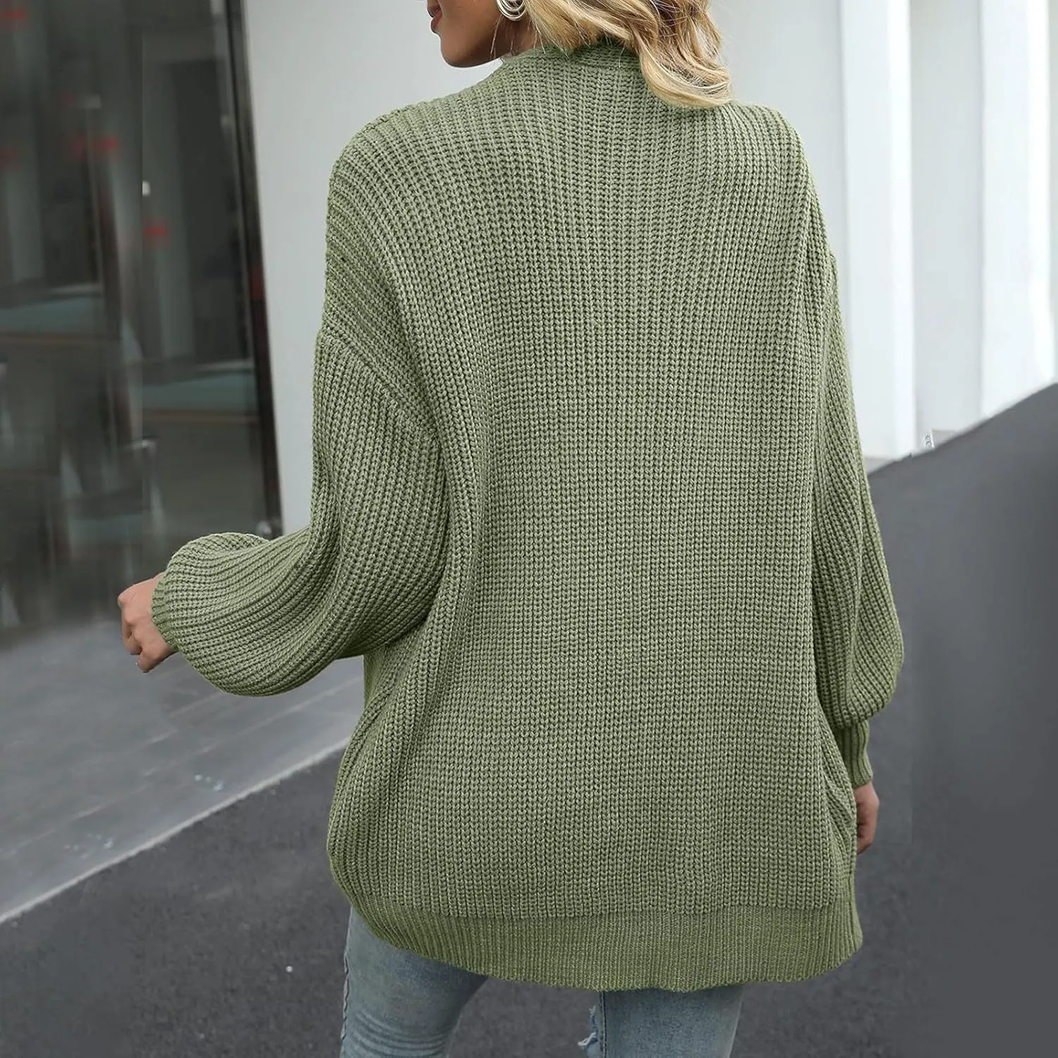 Cardigan for Women Open Front Oversized Lightweight Cable Knit Sweaters Fall Outfits for Women 2024 Winter Clothes Casual