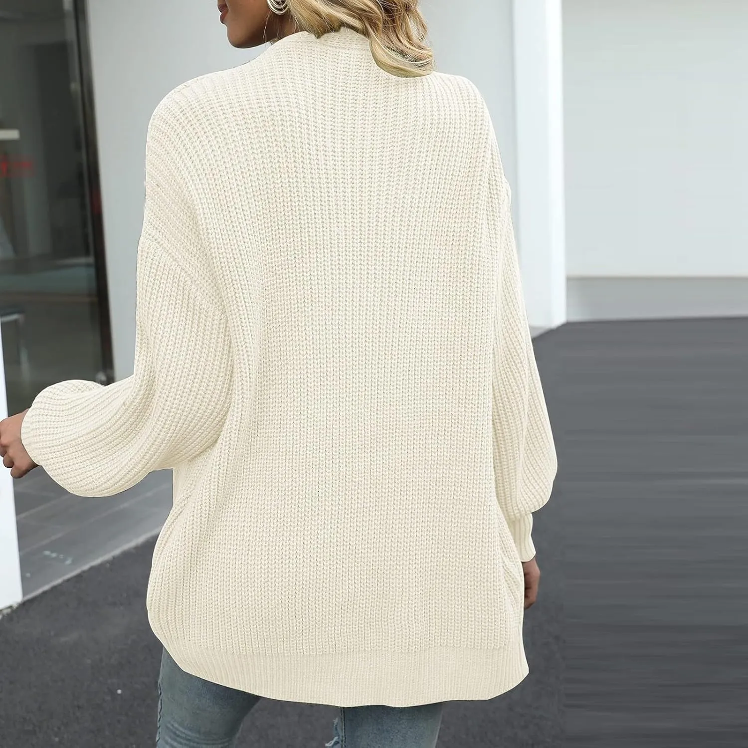 Cardigan for Women Open Front Oversized Lightweight Cable Knit Sweaters Fall Outfits for Women 2024 Winter Clothes Casual