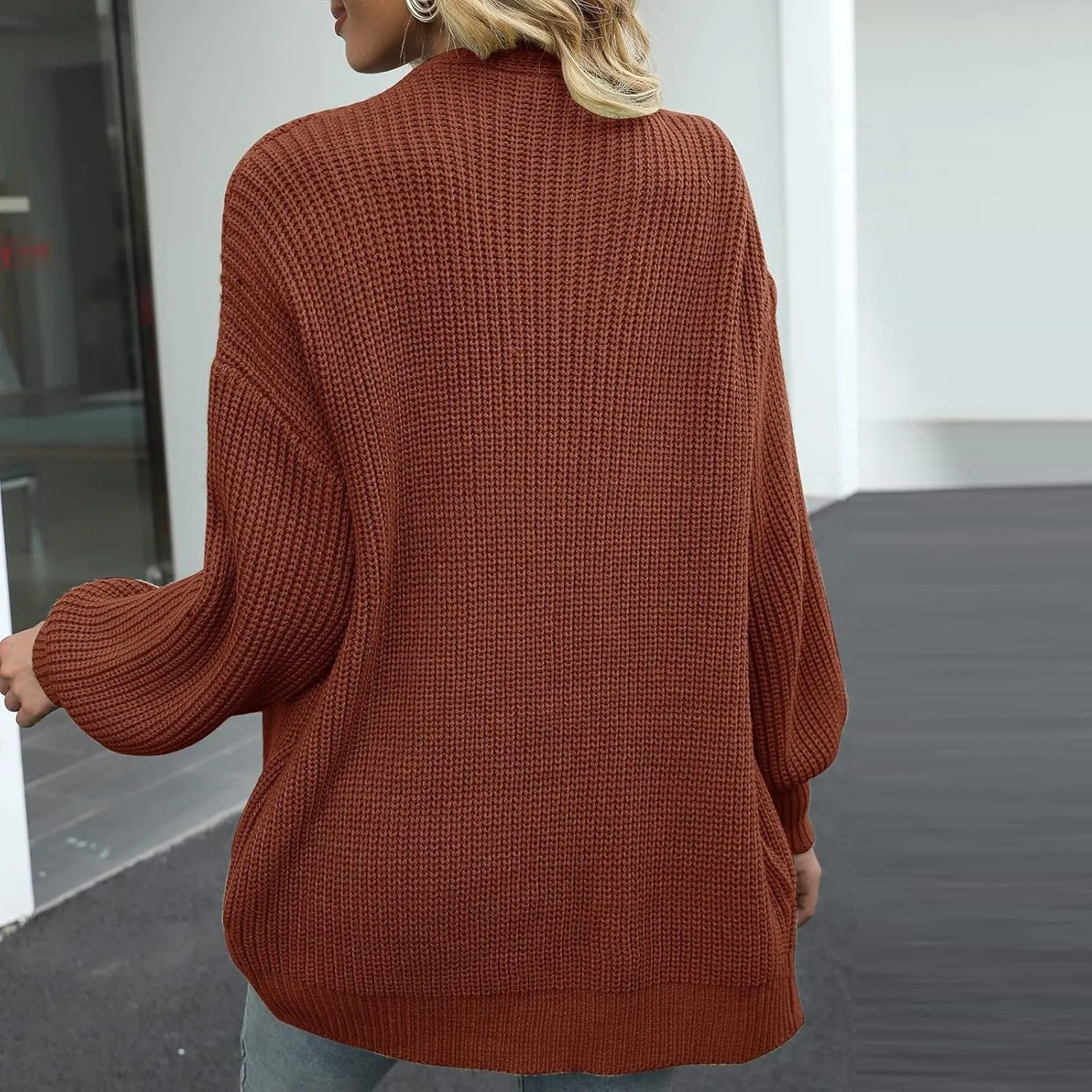 Cardigan for Women Open Front Oversized Lightweight Cable Knit Sweaters Fall Outfits for Women 2024 Winter Clothes Casual