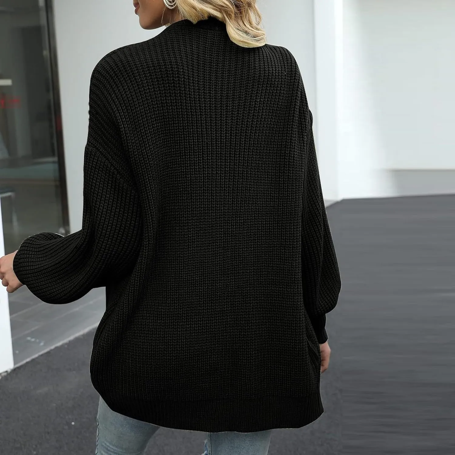 Cardigan for Women Open Front Oversized Lightweight Cable Knit Sweaters Fall Outfits for Women 2024 Winter Clothes Casual