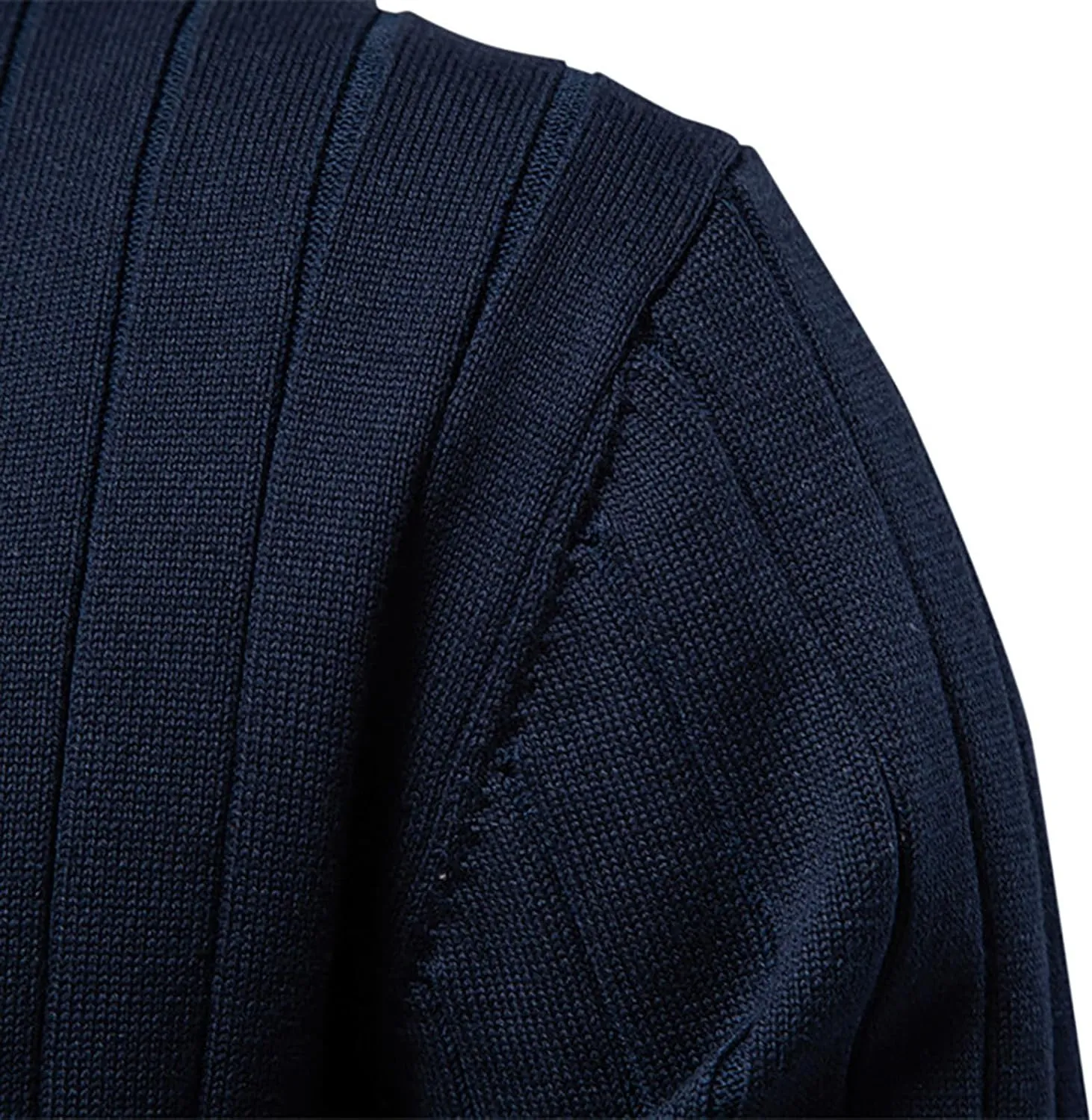 Cardigan Sweaters for Men Casual Long Sleeve Open Fornt V Neck Button Down Knit Sweaters Jacket with Pockets