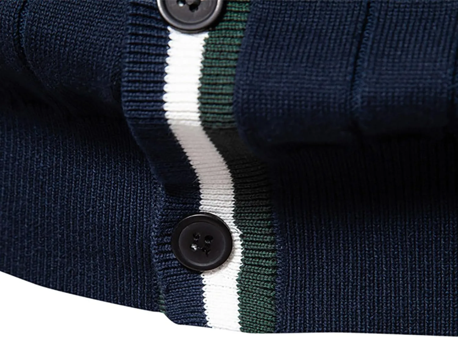 Cardigan Sweaters for Men Casual Long Sleeve Open Fornt V Neck Button Down Knit Sweaters Jacket with Pockets
