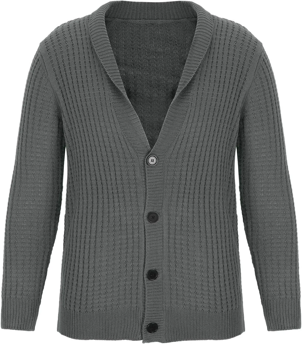 Cardigan Sweaters for Men Eyelet Sweater Lightweight Knit Sweaters Big and Tall Cardigan Casual Button Down Sweaters