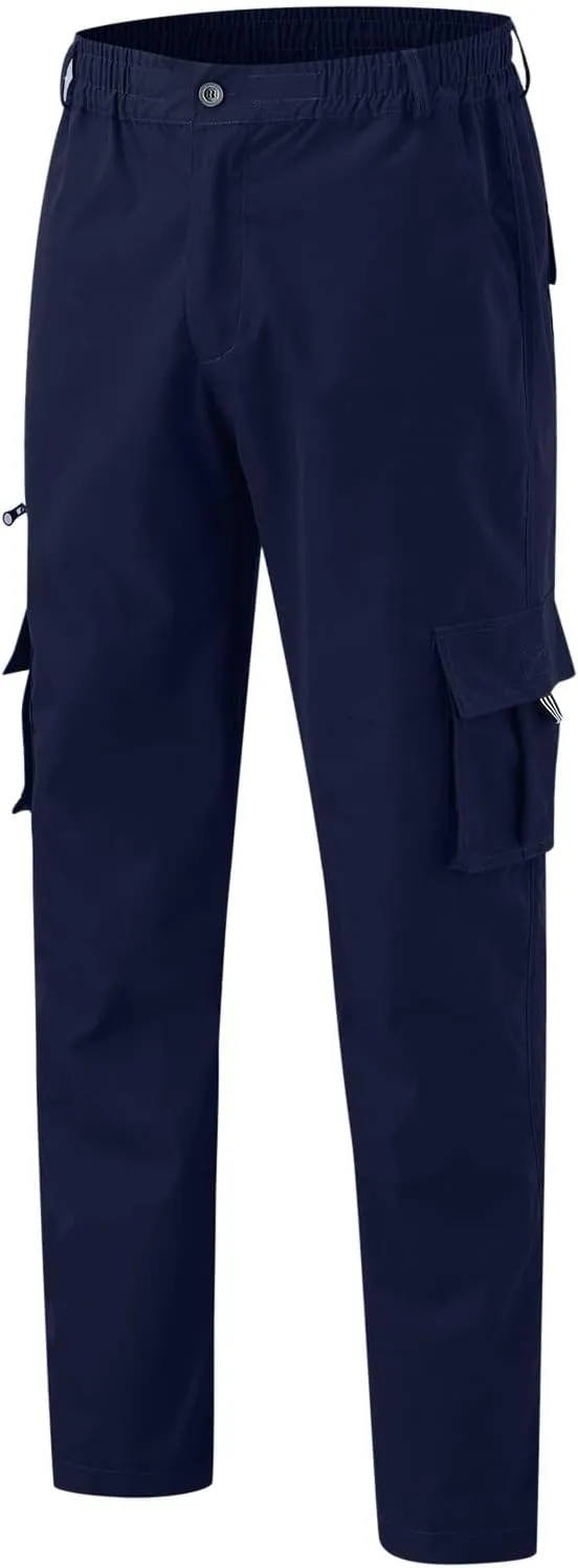 Cargo Jogger Pants for Mens Sweatpants Zipper Pocket Baggy Sweatpants Plus Size Black Military Pants Twill Pants