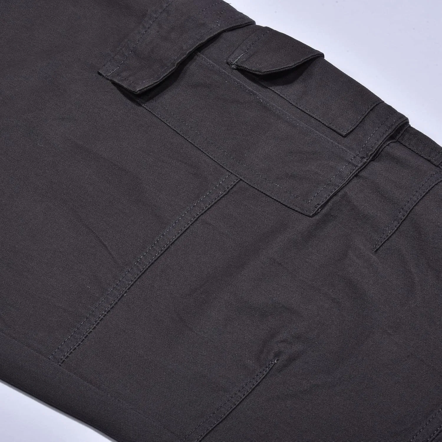 Cargo Jogger Pants for Mens Sweatpants Zipper Pocket Baggy Sweatpants Plus Size Black Military Pants Twill Pants