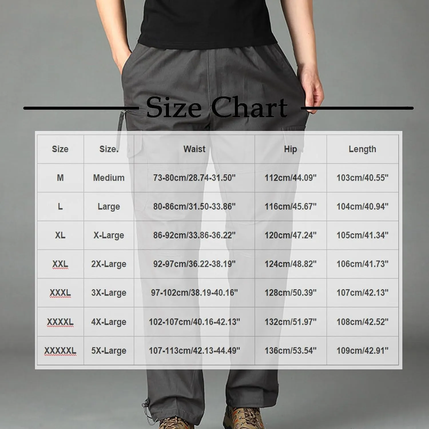 Cargo Pants for Men Baggy Multi Pockets Relaxed Fit Outdoor Hiking Pants Cotton Lightweight Drawstring Sweatpants