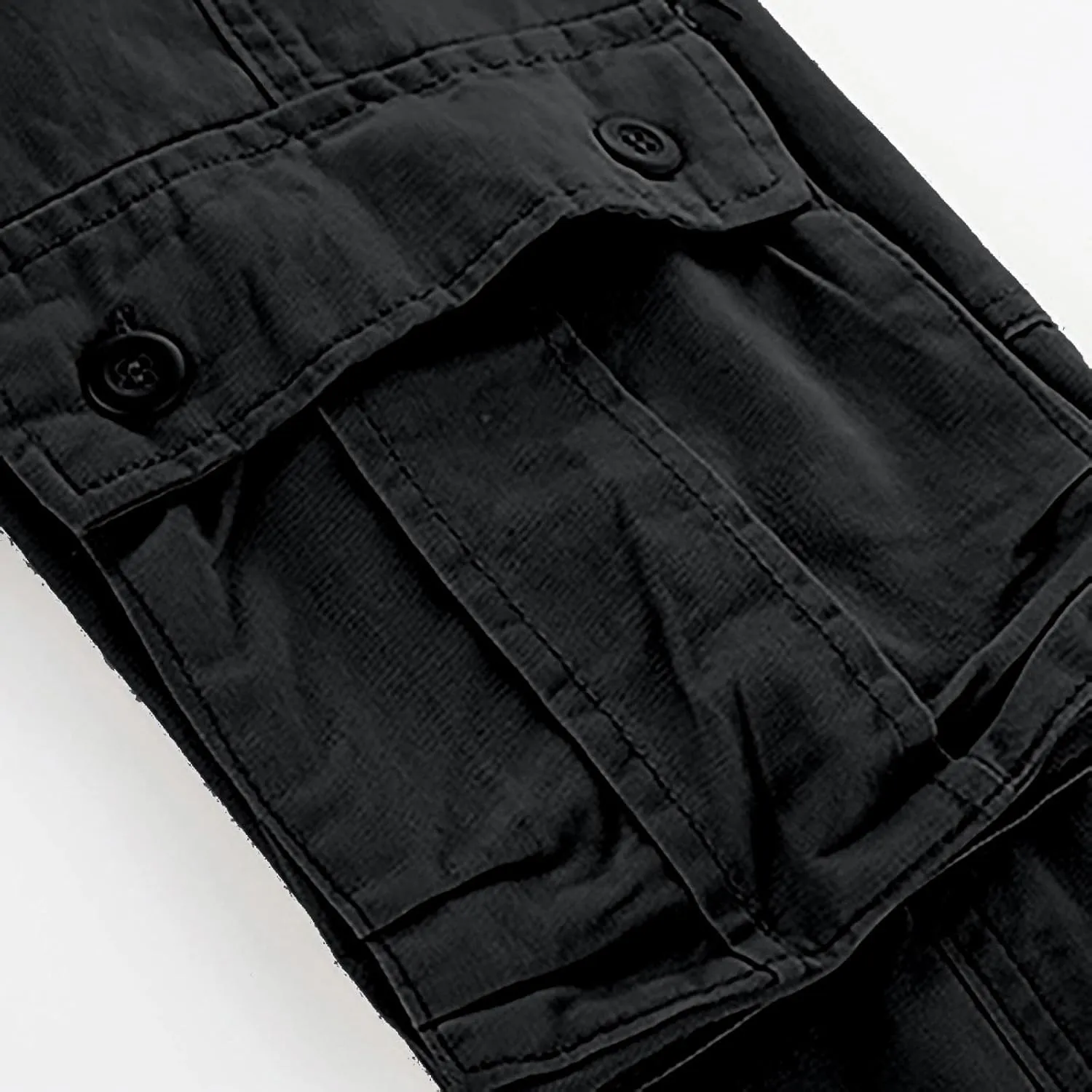 Cargo Pants for Men Casual Hiking Pants Fleece Joggers Athletic Pants Lightweight Loose Straight Sweatpants for Men