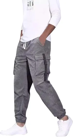 Cargo Pants for Men Casual Pantalones De Hombre Stretch Cargo Multi Pockets Hiking Work Joggers Relaxed Fit Trousers