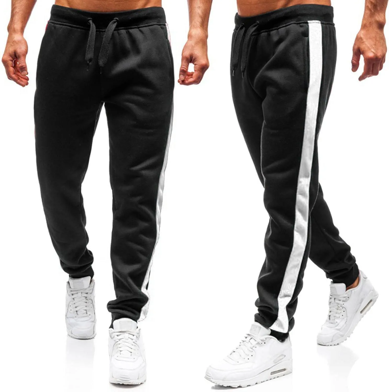 Cargo Sweatpants for Men Baggy Fleece Jogger Pants Regular and Big & Tall Sizes Winter Sweatpants for Mens Thick Warm