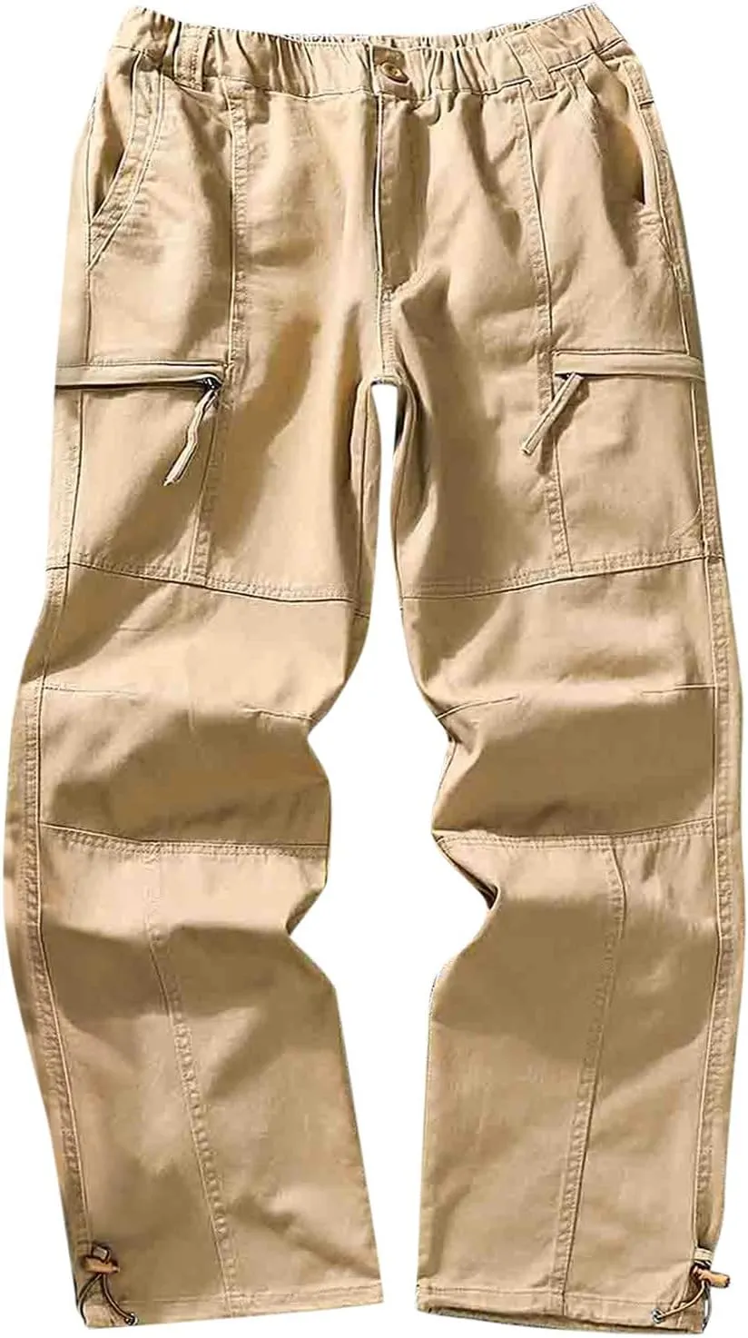 Cargo Sweatpants for Men Big and Tall Casual Jogging Trousers Lightweight Hiking Work Pants Outdoor Pant Winter Pants