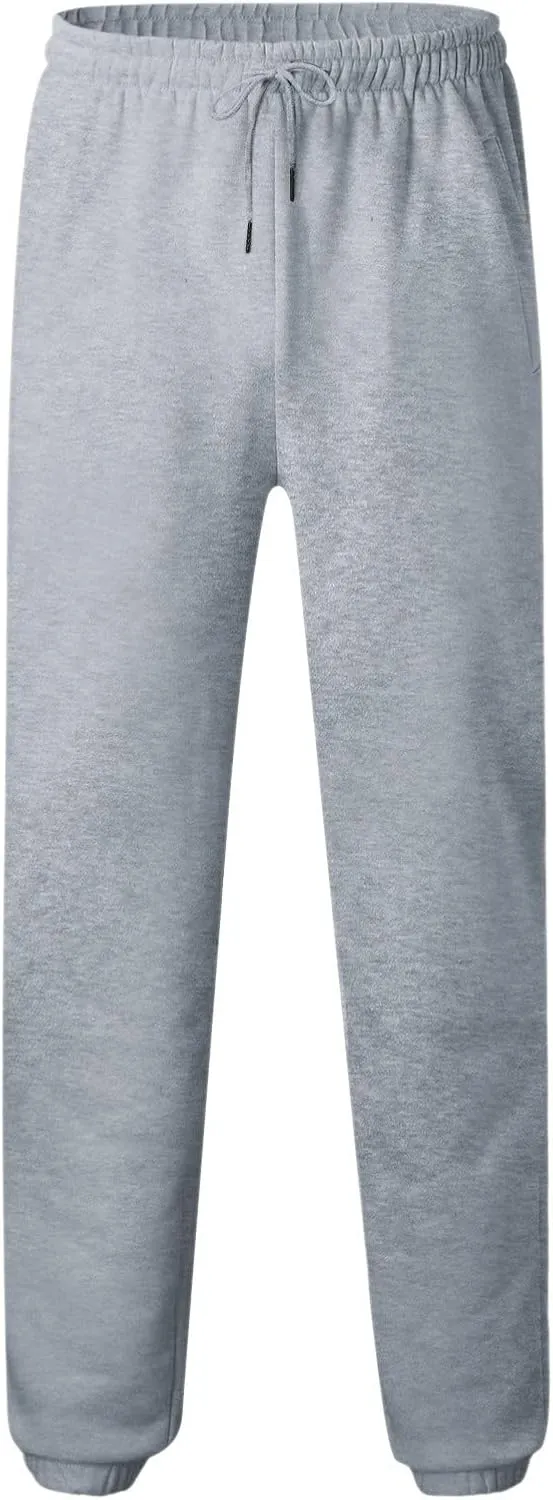 Cargo Sweatpants for Men Big and Tall Gym Sweatpants Men's Cargo Pants with Pockets Cotton Sweatpants Casual Athletic
