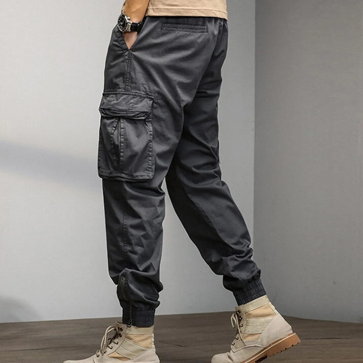 Cargo Sweatpants for Men Big and Tall Men Outdoor Cargo Pant Relaxed Fit Sport Pants Lightweight Tactical Pant Hiking