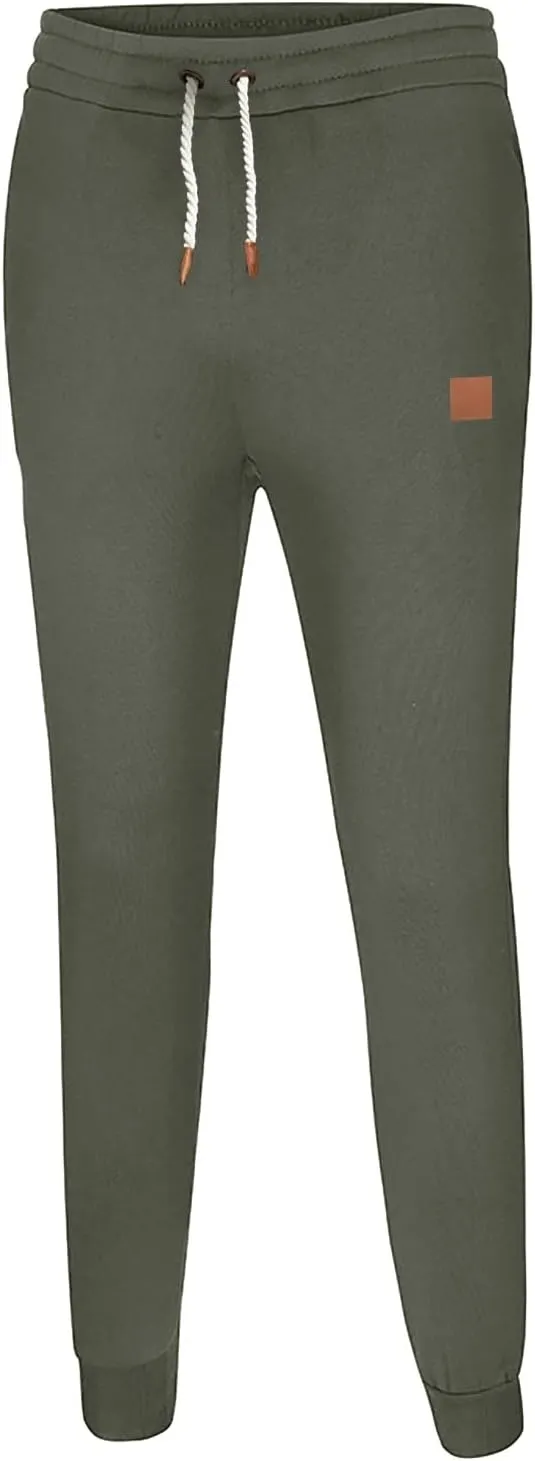 Cargo Sweatpants for Men Big and Tall with Zipper Fly Sweatpants for Men Lightweight Loose Fit Open Bottom Sweatpants