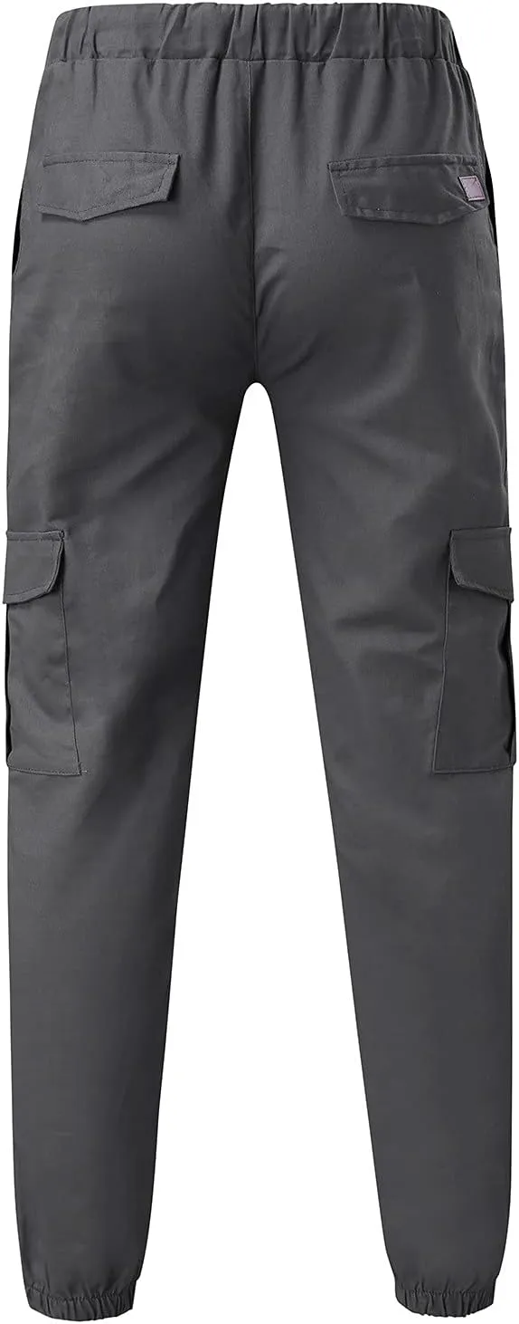 Cargo Sweatpants for Men Hiking Pants Sweatpants Men Men's Sweatpants Overalls Drawstring Multi Pocket Hiking Cotton