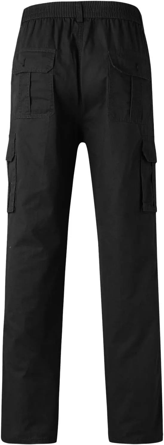 Cargo Sweatpants for Men Jogging Running Men's Fleece Jogger Pant Men's Lightweight Sweatpants Loose Fit Open Bottom