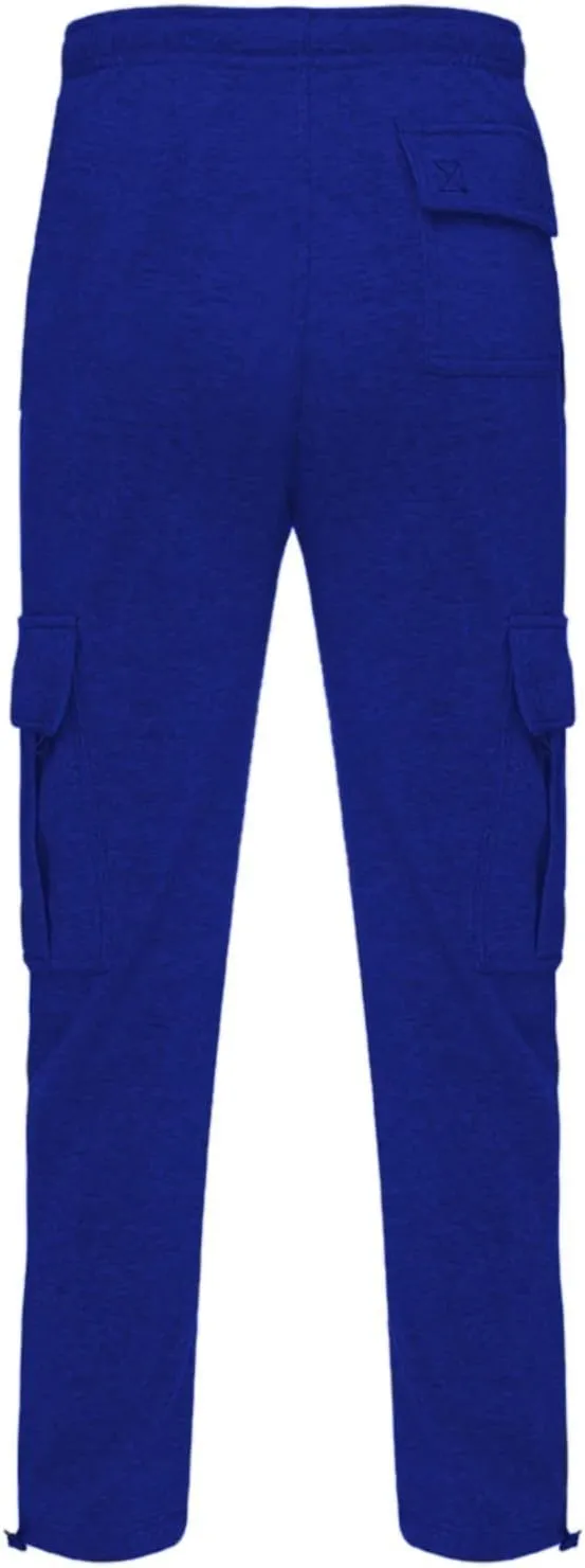 Cargo Sweatpants for Men Relaxed Fit Casual Solid Joggers Stretch Baggy Lightweight Classic Overalls with Pockets