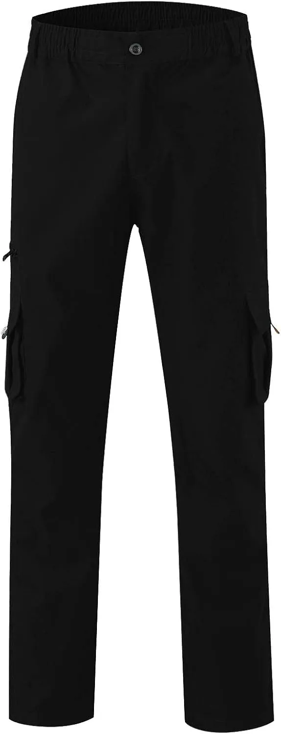 Cargo Sweatpants,Mens Relaxed Fit Cargo Pants Work Trousers Outdoor Casual Straight Sweatpants Sport Jogger Pants