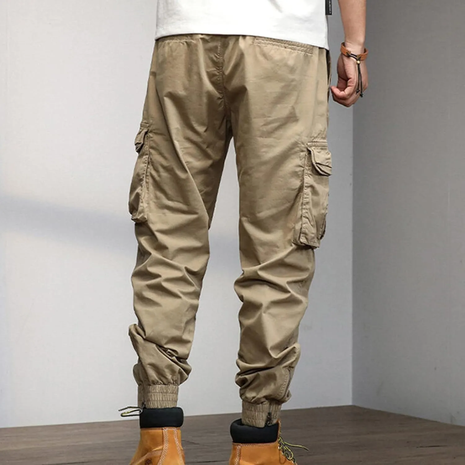 Cargo Trousers for Men Trousers Cargo Pants for Men Casual Heavyweight Sweatpants Classic Fit Cargo Work Pants Wild