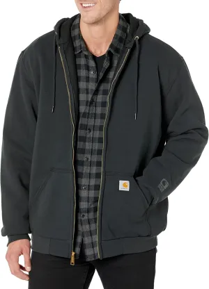 Carhartt Men's Rain Defender Rutland Thermal Lined Hooded Zip Front Sweatshirt