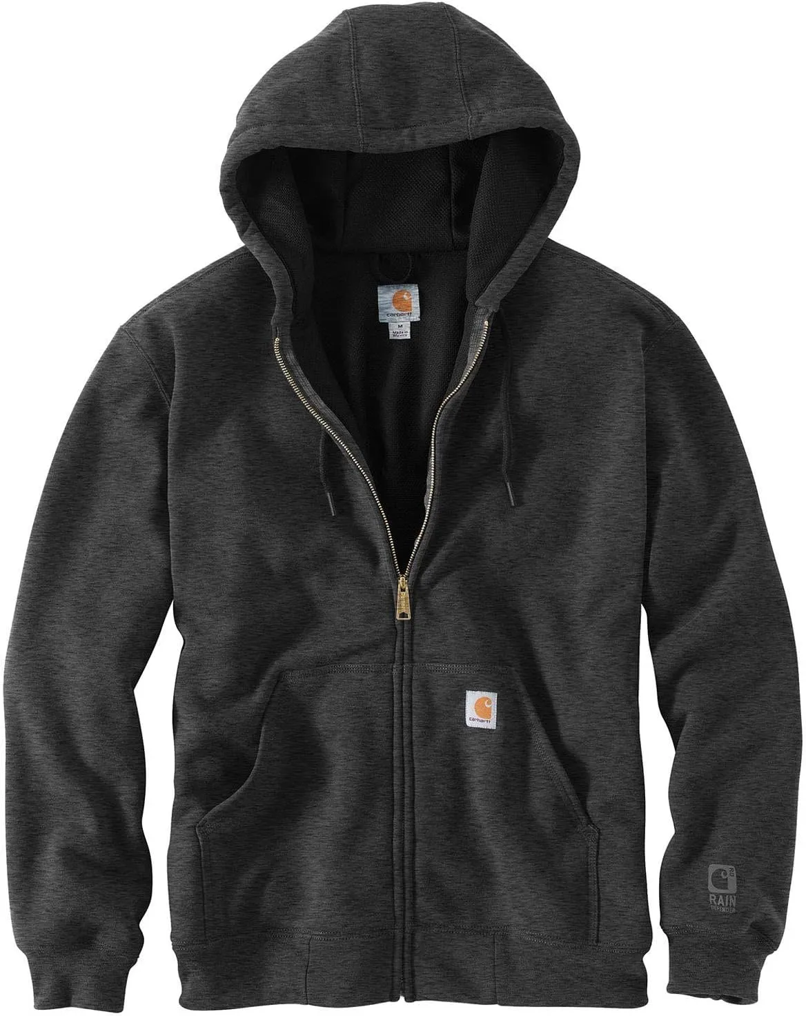 Carhartt Men's Rain Defender Rutland Thermal Lined Hooded Zip Front Sweatshirt