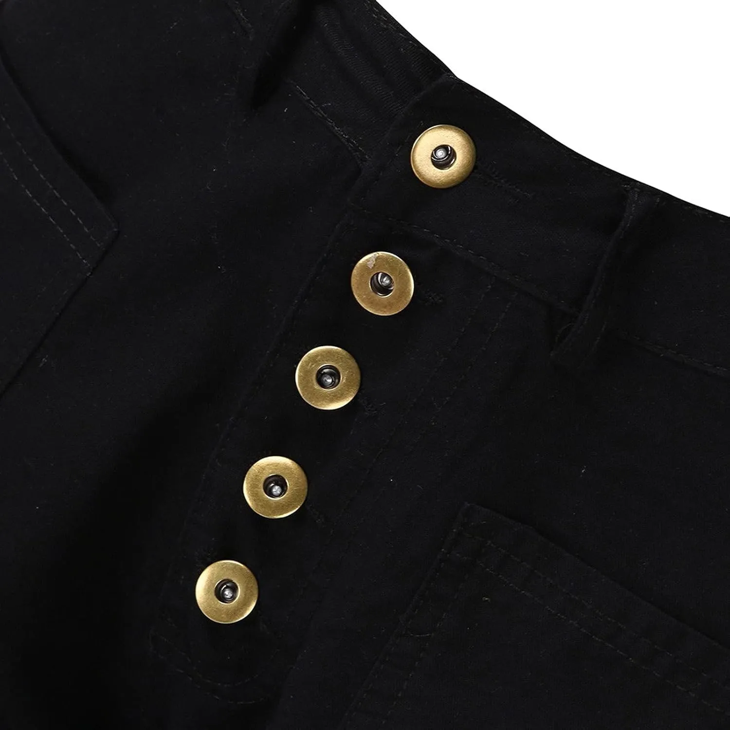 Cdiecer Flared Jeans Women Bell Bottom Jeans Button Closure Jeans Pants High Waisted Stretch Jeans Tummy Control Jeans Y2k