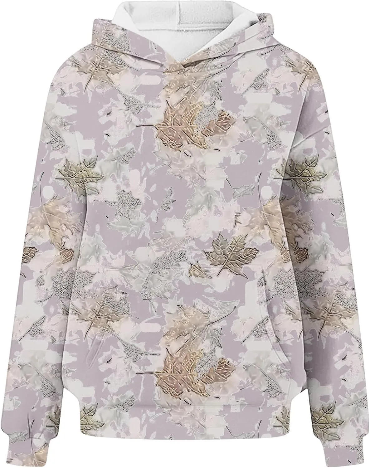 Ceboyel Womens Camo Oversized Hoodies Maple Leaf Hooded Sweatshirt Trendy Cute Hoodie Teen Girls Fashion Clothing 2024